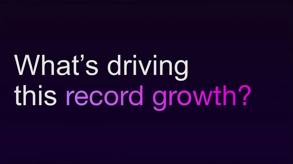 What is driving record growth? — recorded presentation