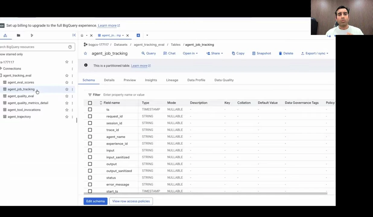 The job-tracking schema — recorded presentation