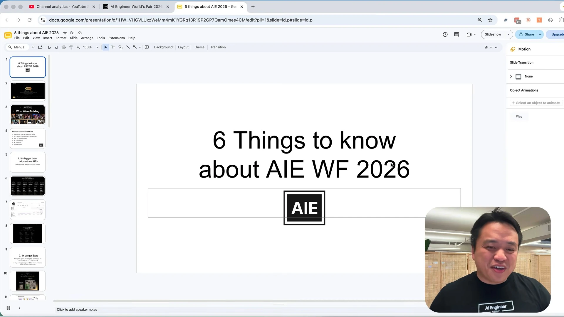 Title slide for six things to know about AI Engineer World's Fair 2026.