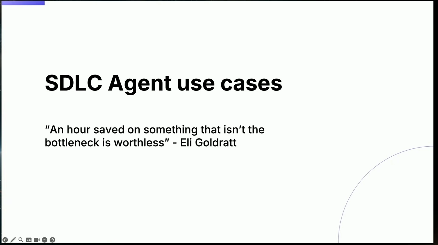 Section slide quoting Eli Goldratt on saving time away from the bottleneck.