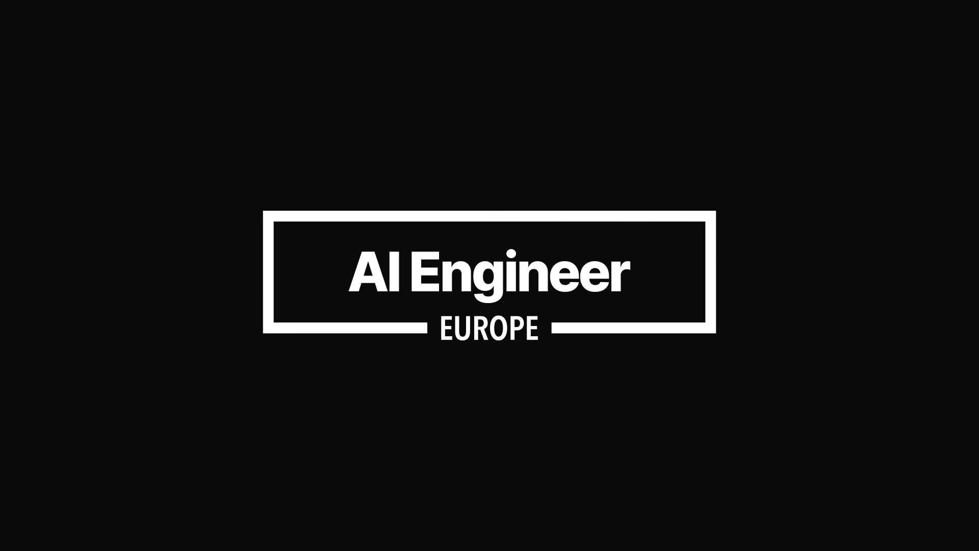 AI Engineer Europe logo in white on black.