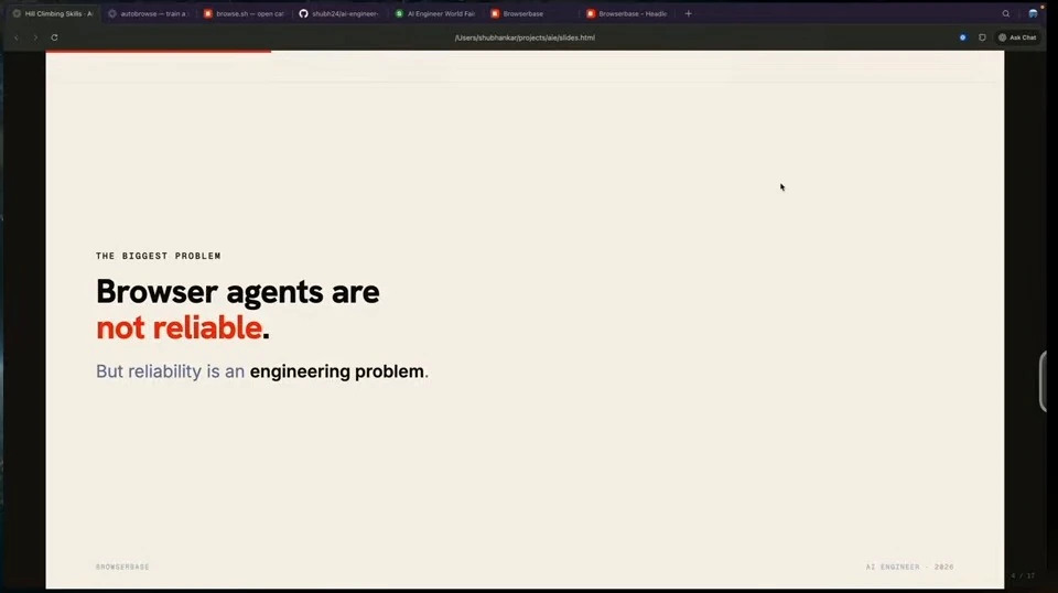 Browser agents are not reliable, but reliability is an engineering problem.