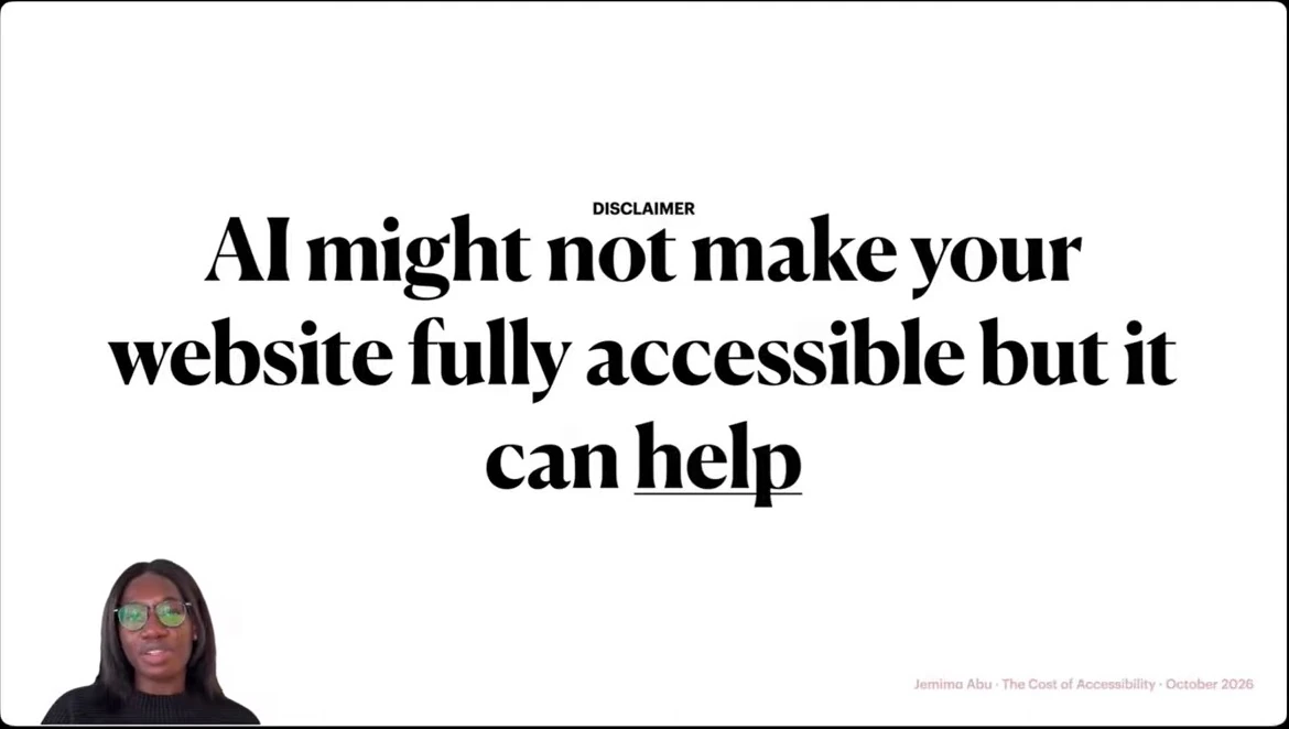 AI might not make your website fully accessible, but it can help.