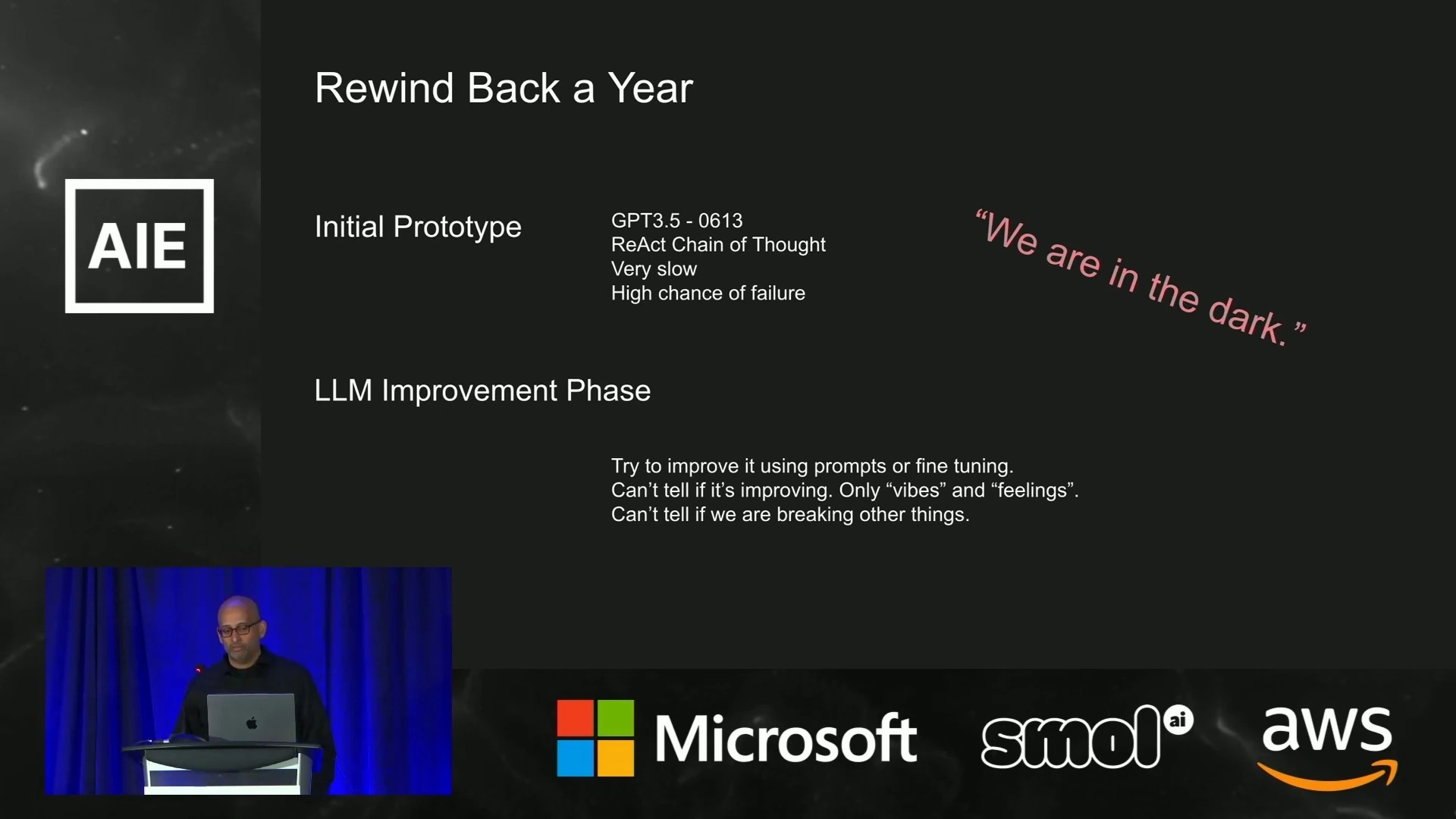 The early prototype was slow and error-prone, and later improvements lacked reliable measurement.