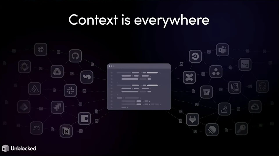 A central code window connects to icons representing engineering tools and services.