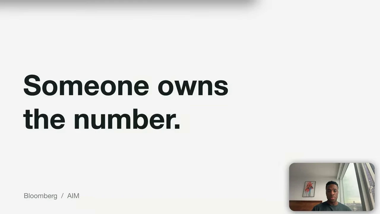 Someone owns the number. Bloomberg / AIM.