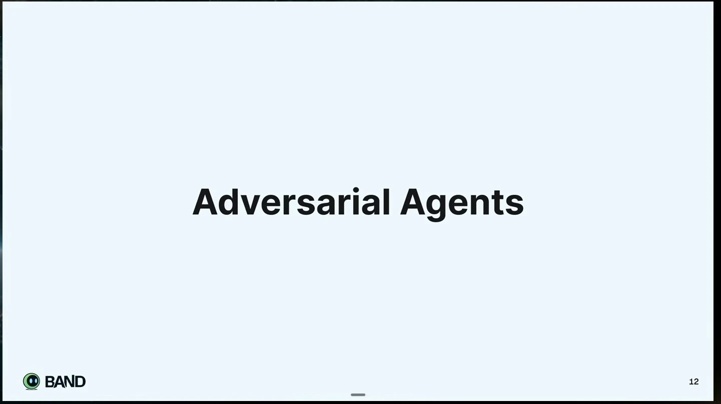 Title slide: Adversarial Agents.