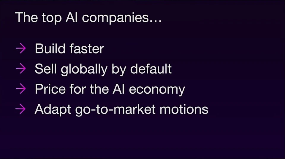Four patterns among top AI companies — recorded presentation, build 3
