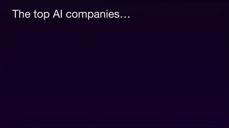 Four patterns among top AI companies — recorded presentation, build 1