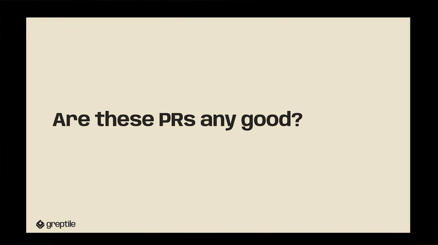 Slide asks whether these PRs are any good.