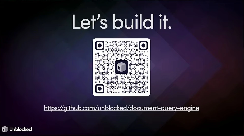 A QR code and repository link beneath the heading “Let’s build it.”