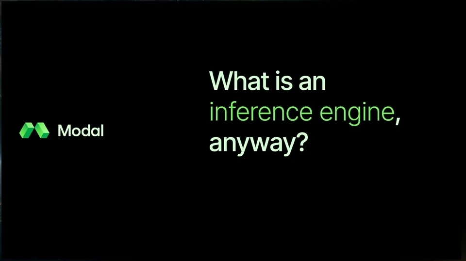 Title slide asking what an inference engine is.