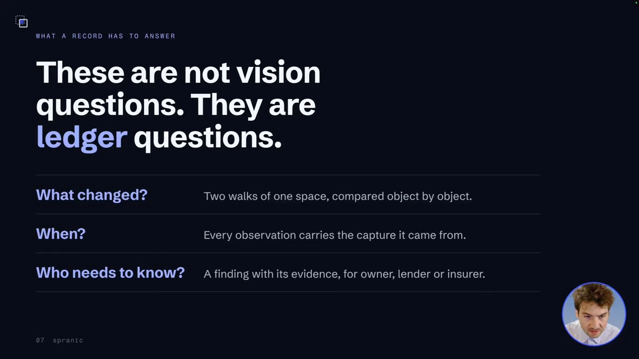 Slide asks what changed, when it changed, and who needs to know.