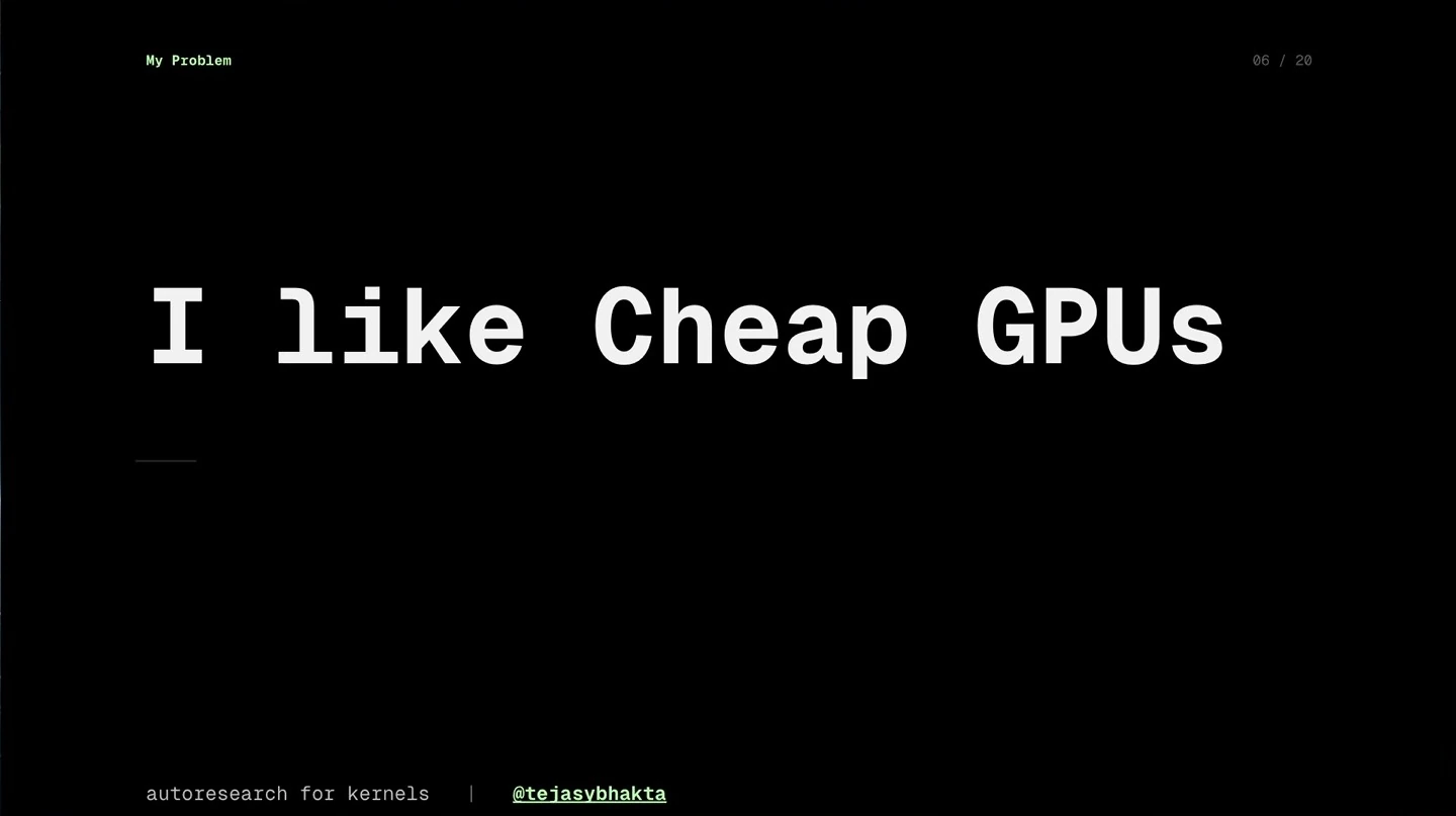 Slide states: I like cheap GPUs.
