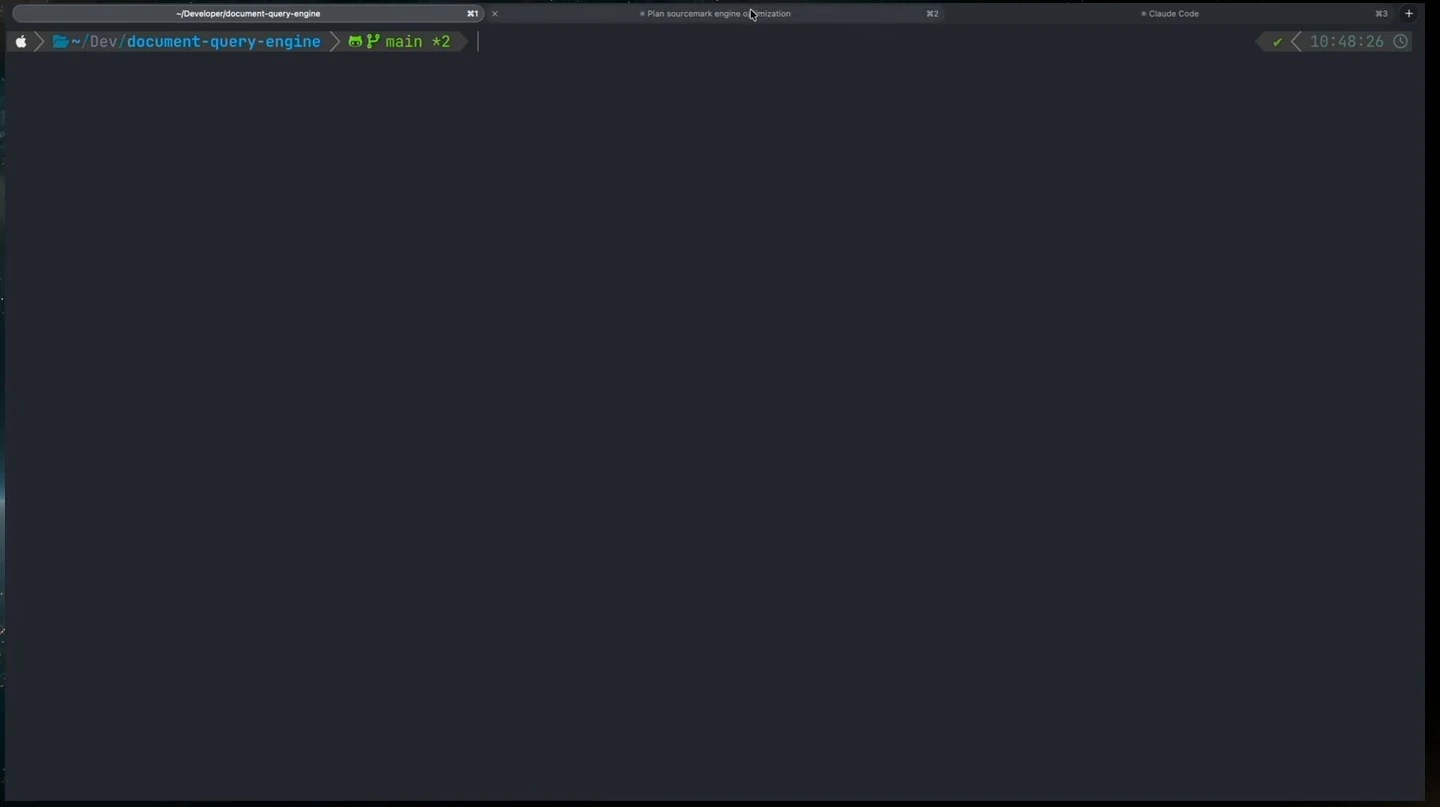 A terminal window with an idle shell prompt.