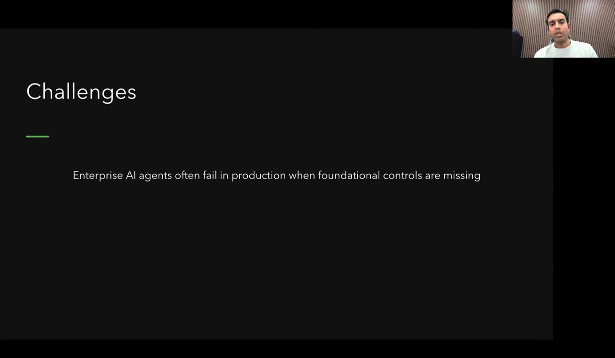 Missing production controls — recorded presentation