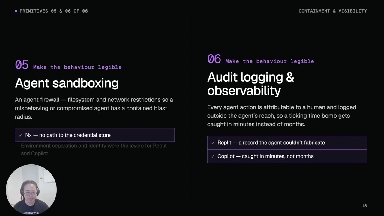 Sandbox agents and audit activity — recorded presentation