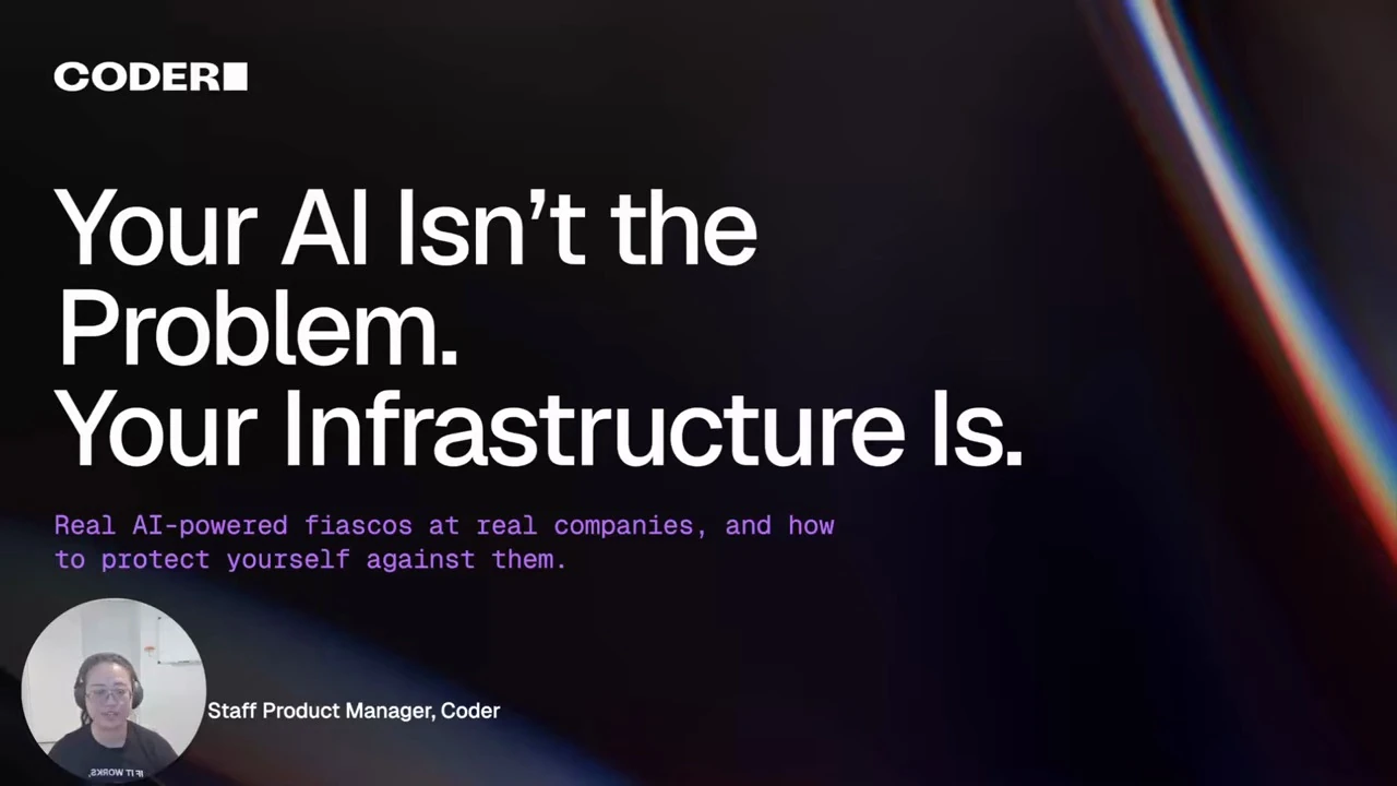Infrastructure is the failure boundary — recorded presentation