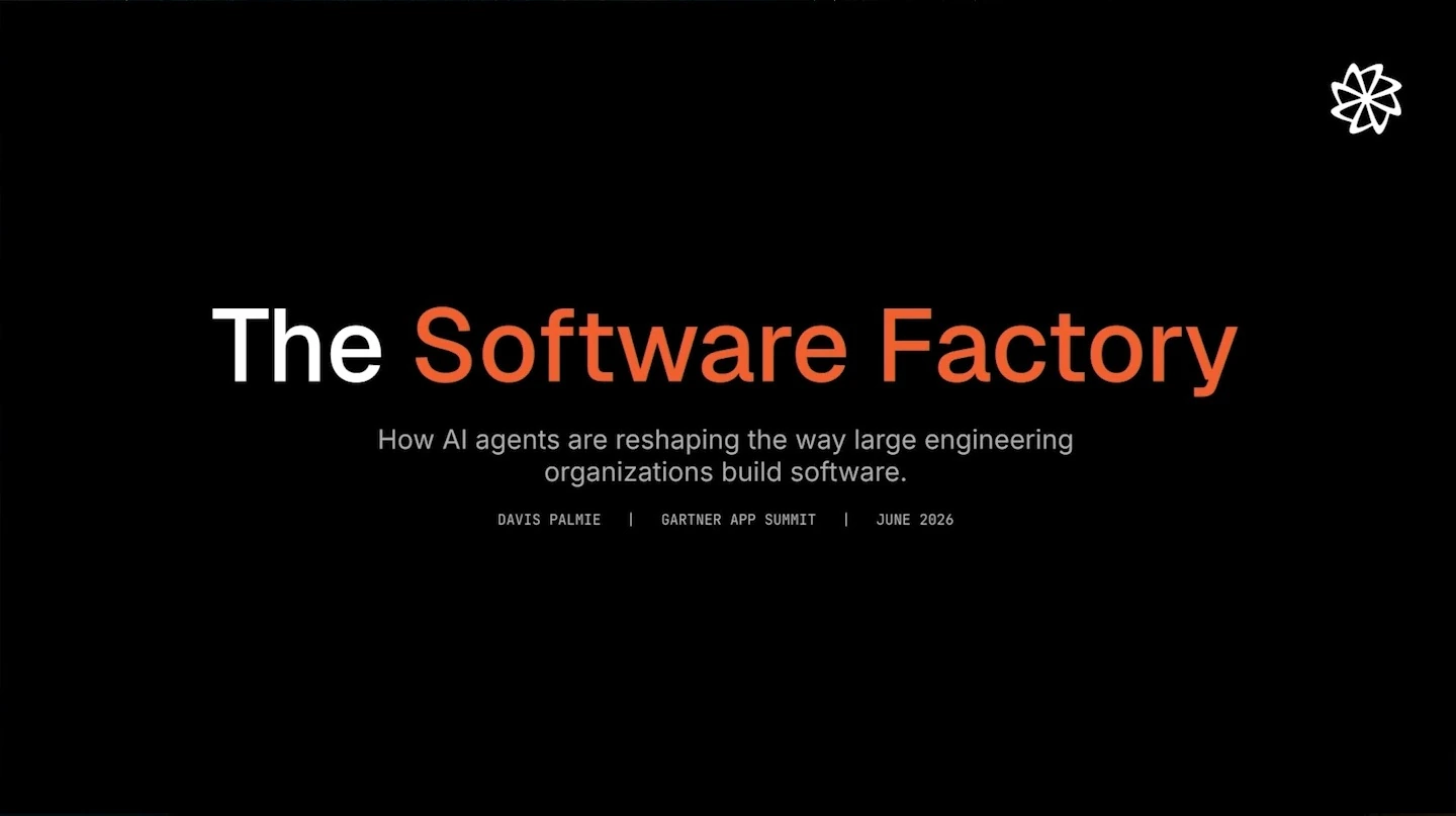 Title slide introducing how AI agents are reshaping software development in large engineering organizations.