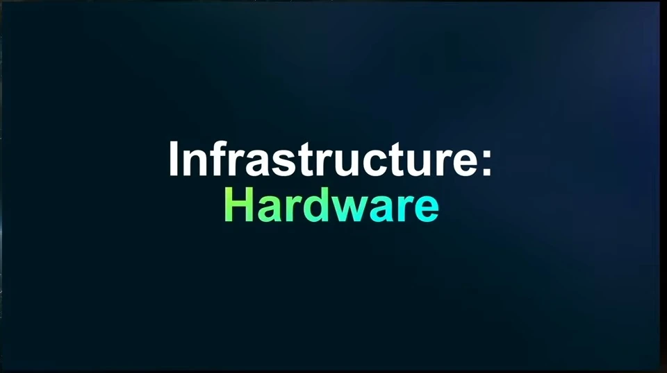 Section title: Infrastructure: Hardware.