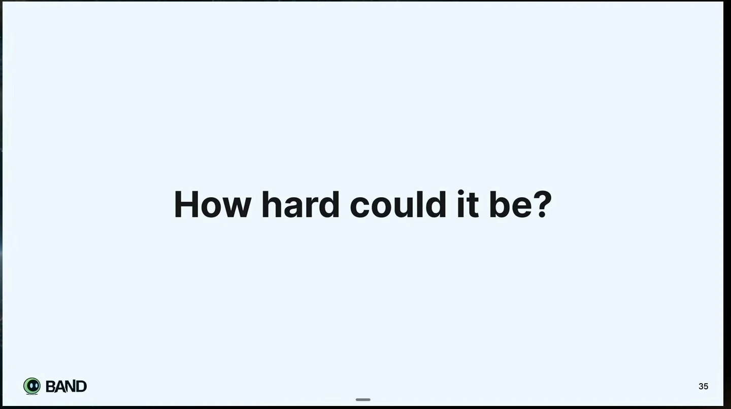Slide asks: How hard could it be?