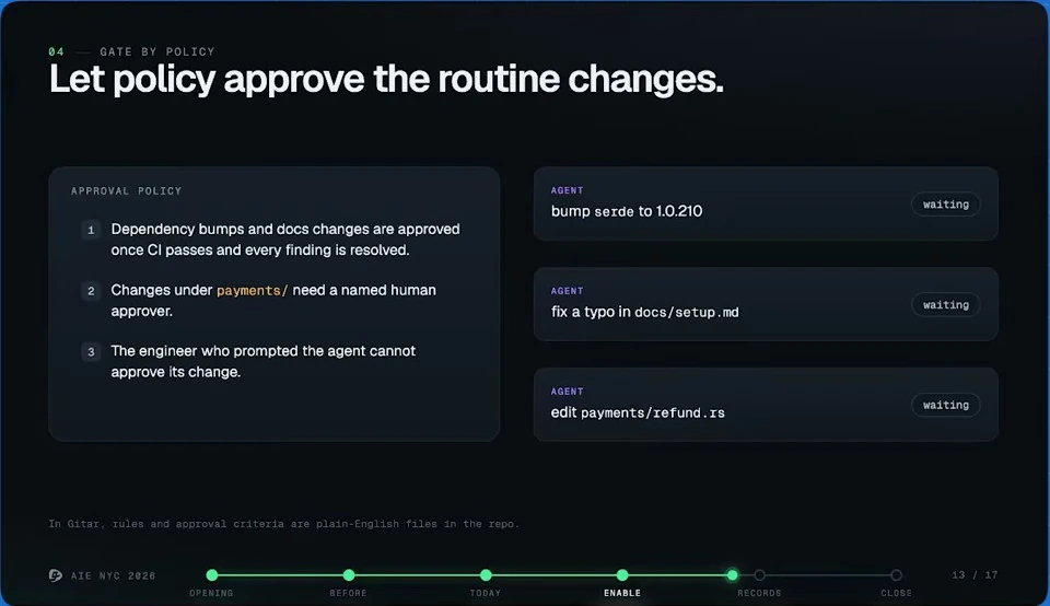 Let policy approve routine changes — recorded presentation, build 1