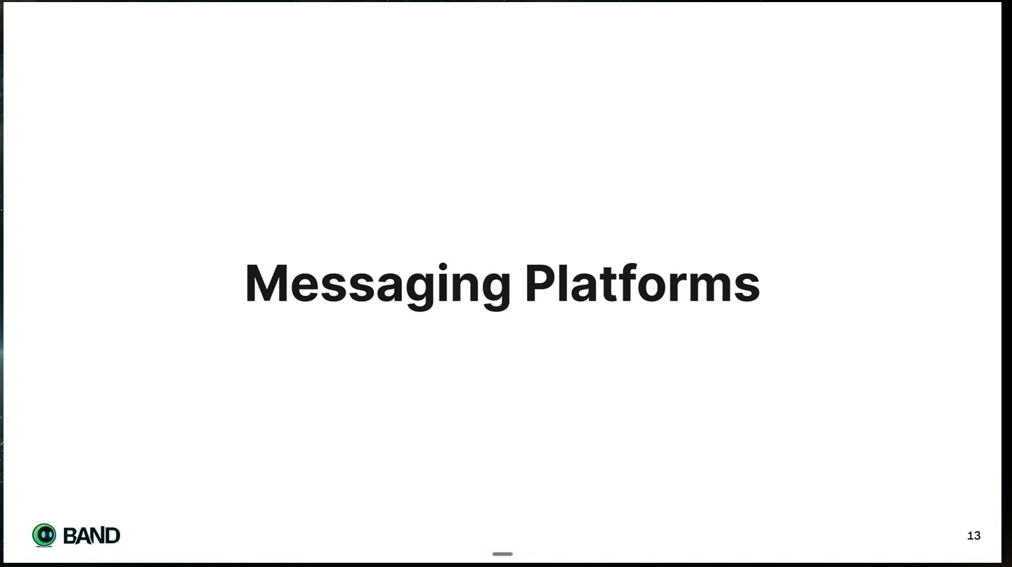 Title slide: Messaging Platforms.