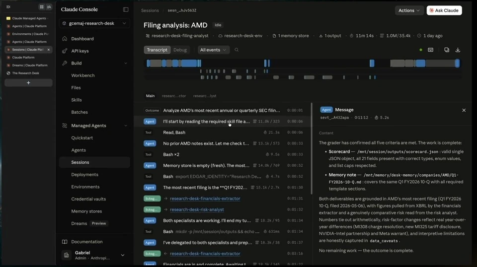 Run and inspect an outcome-graded analysis — recorded presentation, build 2