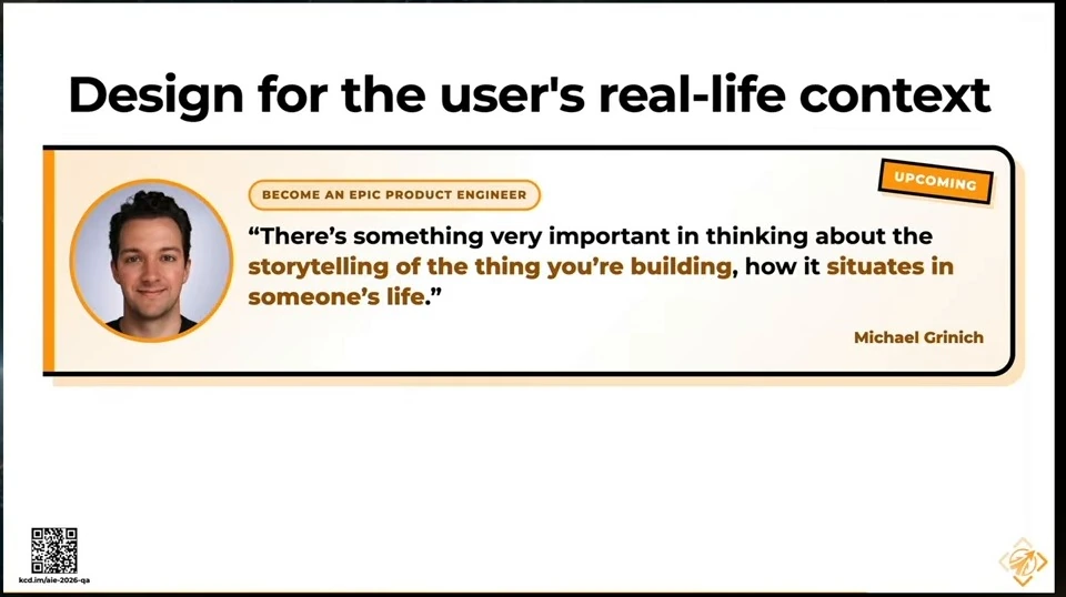 Michael Grinich discusses the storytelling of a product and how it fits into someone's life.