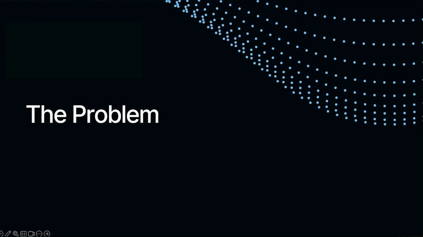 Section slide titled The Problem.