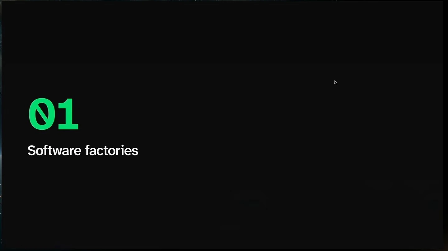 Section 01: Software factories.