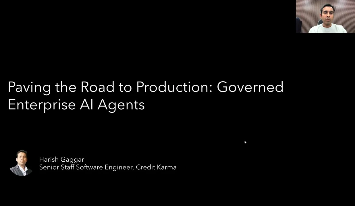 Governed enterprise AI agents — recorded presentation