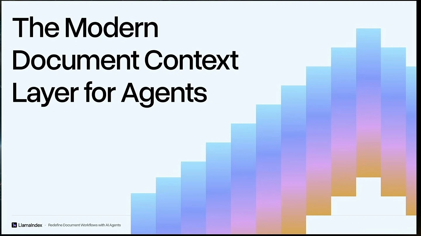 Title slide with a stepped multicolor graphic.
