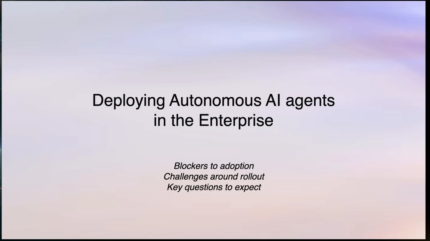 Section title introduces adoption blockers, rollout challenges, and key questions.
