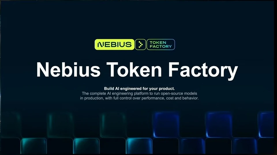 Nebius Token Factory introduction describing an AI engineering platform for production.