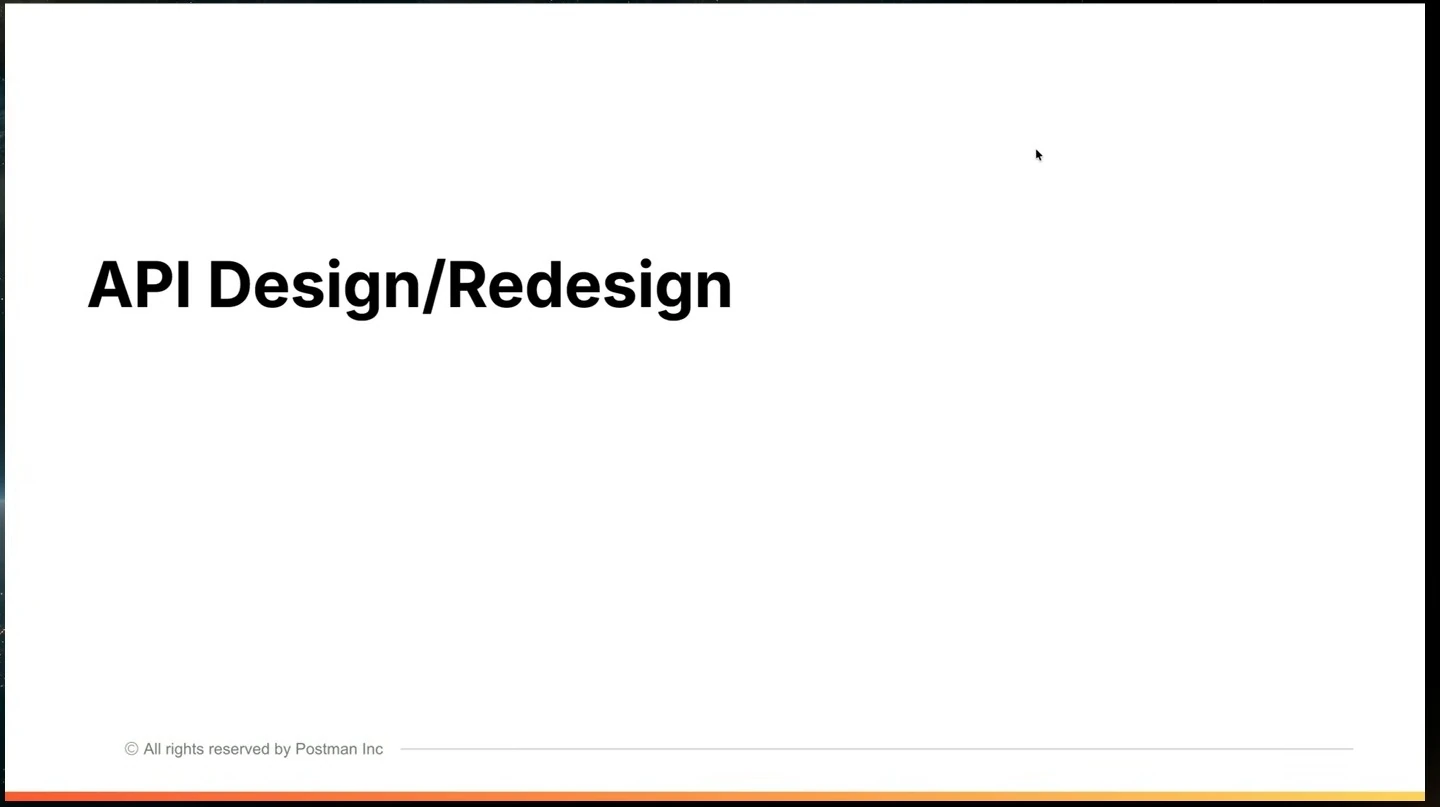 Section title: API Design/Redesign.