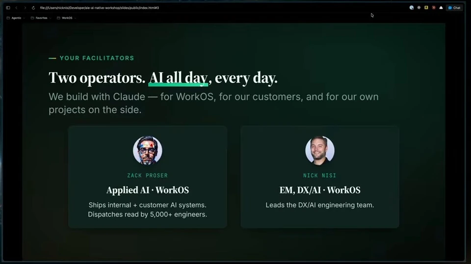 Zack Proser and Nick Nisi introduce their AI work at WorkOS.