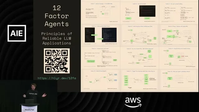 Selected presentation frame from 12-Factor Agents: Patterns of reliable LLM applications — Dex Horthy, HumanLayer at 153 seconds