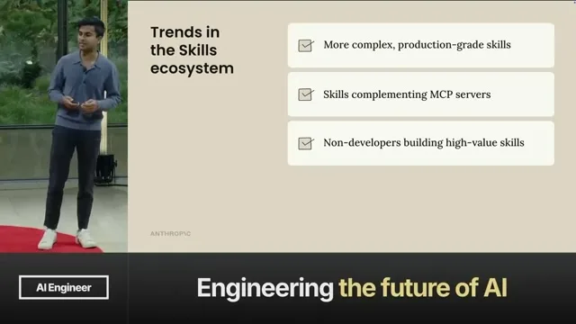 Selected presentation frame from Don't Build Agents, Build Skills Instead – Barry Zhang & Mahesh Murag, Anthropic at 519 seconds