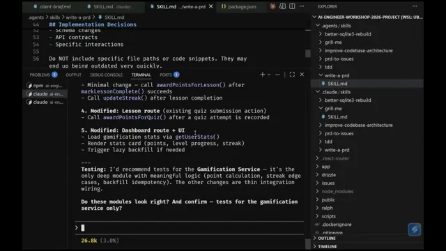 Selected presentation frame from Full Walkthrough: Workflow for AI Coding — Matt Pocock at 1957 seconds