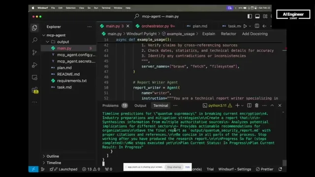Selected presentation frame from Building Agents with Model Context Protocol - Full Workshop with Mahesh Murag of Anthropic at 2075 seconds