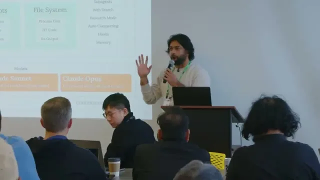 Selected presentation frame from Claude Agent SDK [Full Workshop] — Thariq Shihipar, Anthropic at 809 seconds