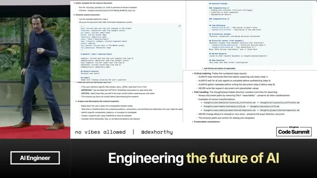 Selected presentation frame from No Vibes Allowed: Solving Hard Problems in Complex Codebases – Dex Horthy, HumanLayer at 475 seconds
