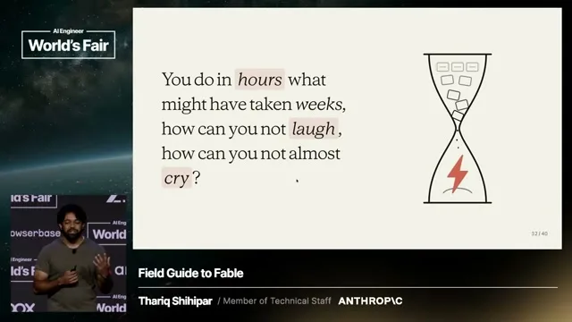 Selected presentation frame from Field Guide to Fable — Thariq Shihipar, Anthropic at 920 seconds