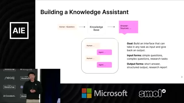Selected presentation frame from The Future of Knowledge Assistants: Jerry Liu at 94 seconds