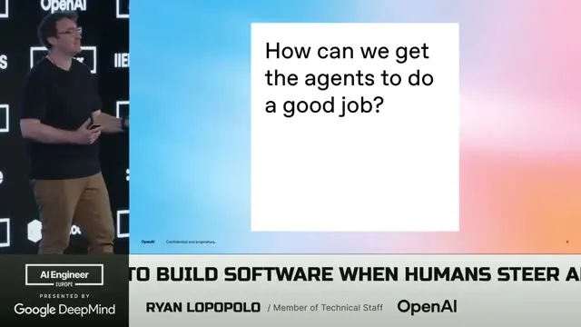 Selected presentation frame from Harness Engineering: How to Build Software When Humans Steer, Agents Execute — Ryan Lopopolo, OpenAI at 774 seconds