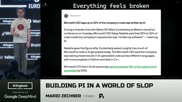Selected presentation frame from Building pi in a World of Slop — Mario Zechner at 727 seconds