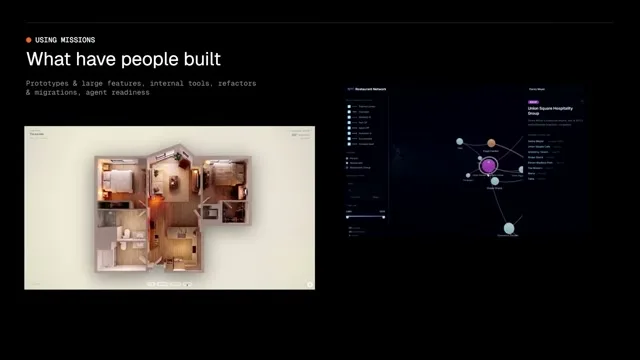 Selected presentation frame from The Multi-Agent Architecture That Actually Ships — Luke Alvoeiro, Factory at 859 seconds