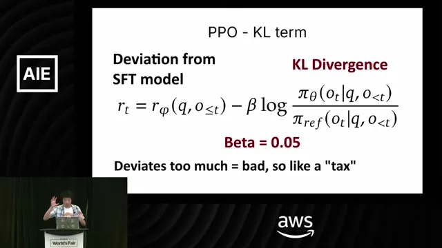 Selected presentation frame from [Full Workshop] Reinforcement Learning, Kernels, Reasoning, Quantization & Agents — Daniel Han at 4330 seconds