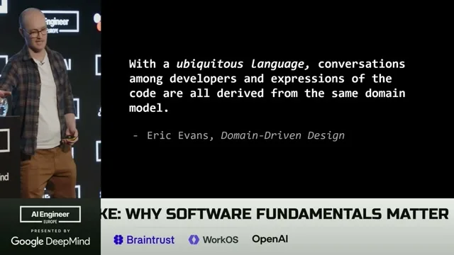 Selected presentation frame from "Software Fundamentals Matter More Than Ever" — Matt Pocock at 501 seconds